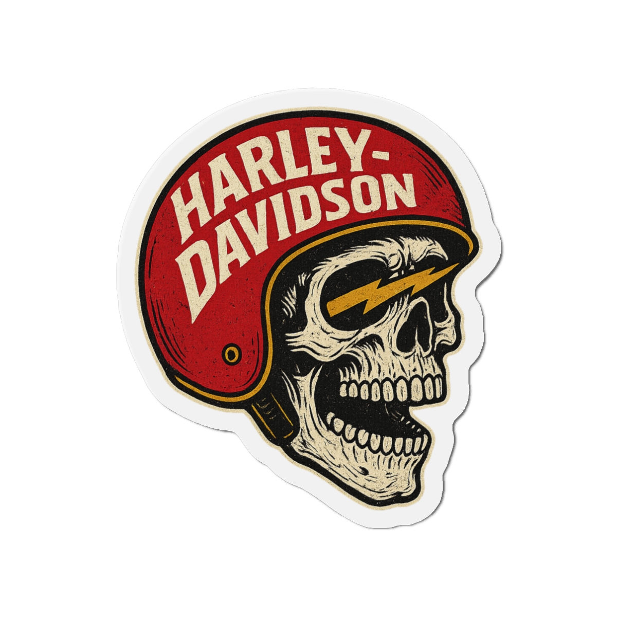 Harley Davidson Skull Magnet - Official Magnets merchandise