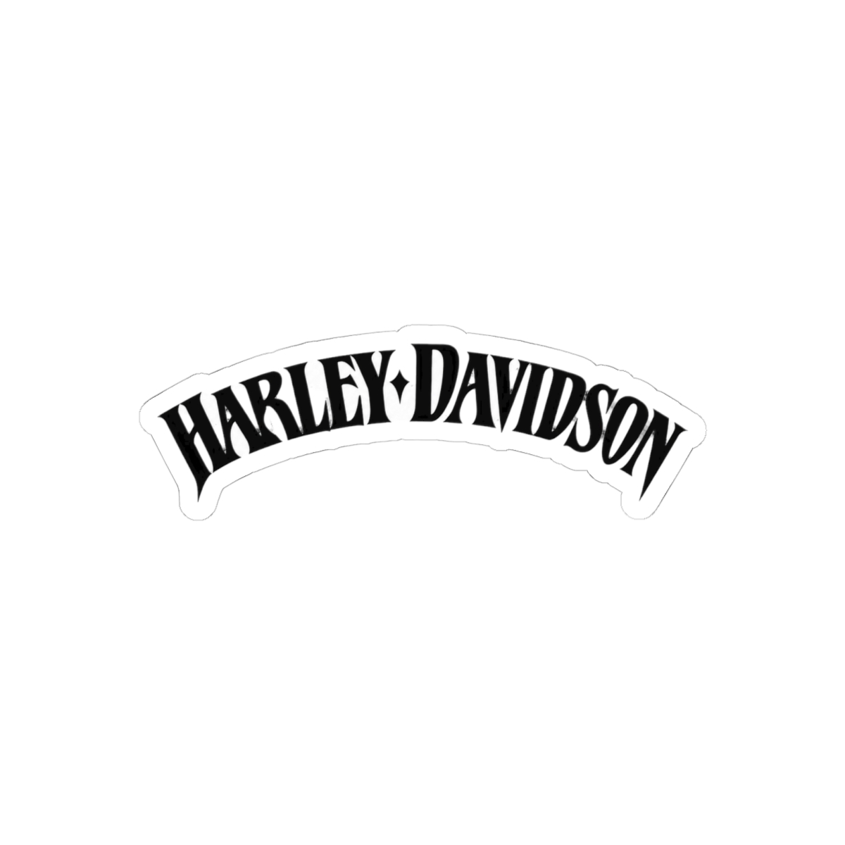 Stylized Harley Davidson Logo Sticker | Bold Biker Vinyl Decal