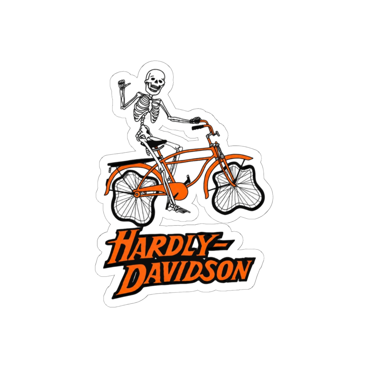 Hardly Davidson Sticker | Funny Biker Pun Vinyl Decal