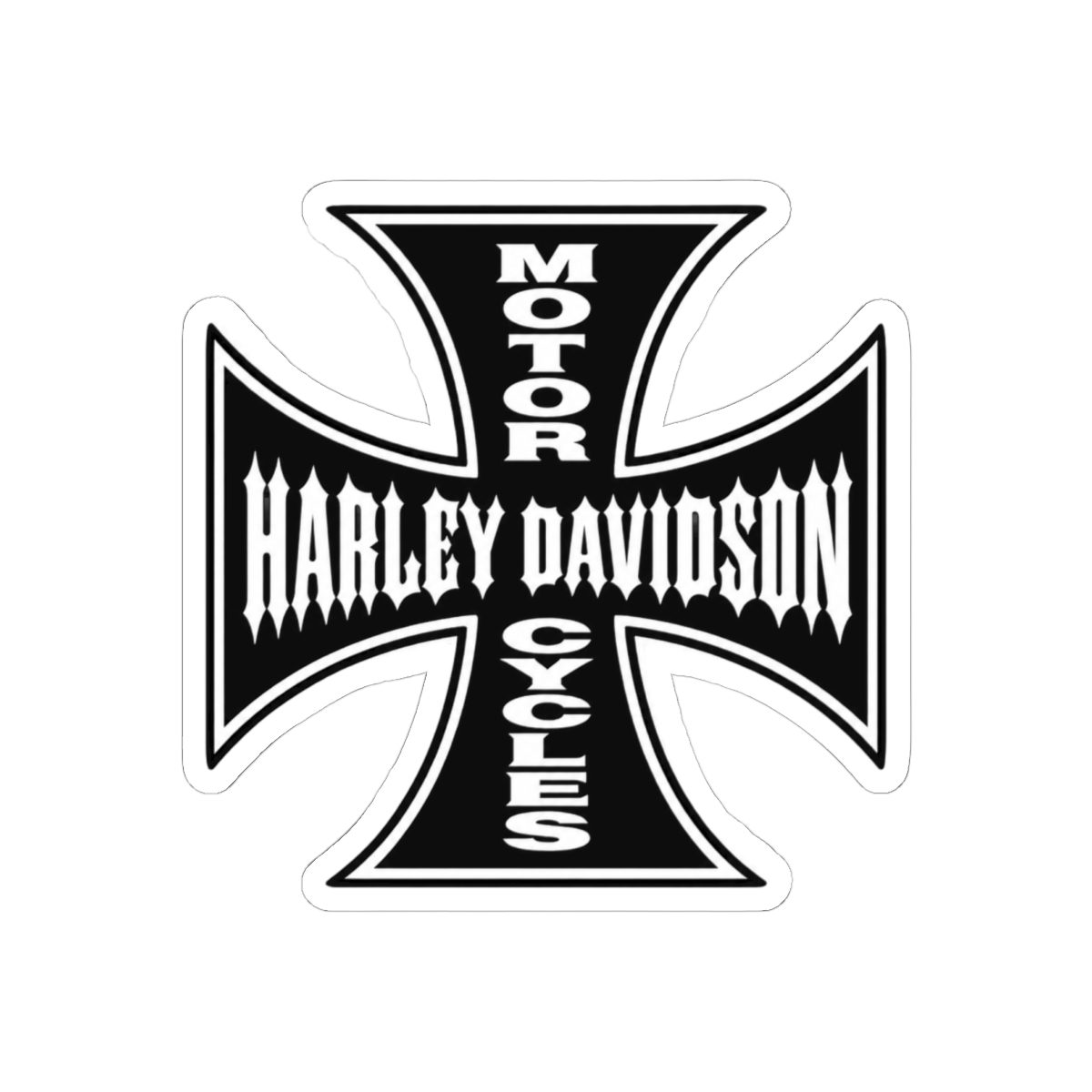 Harley Davidson West Coast Choppers Inspired Bold Graphic Sticker