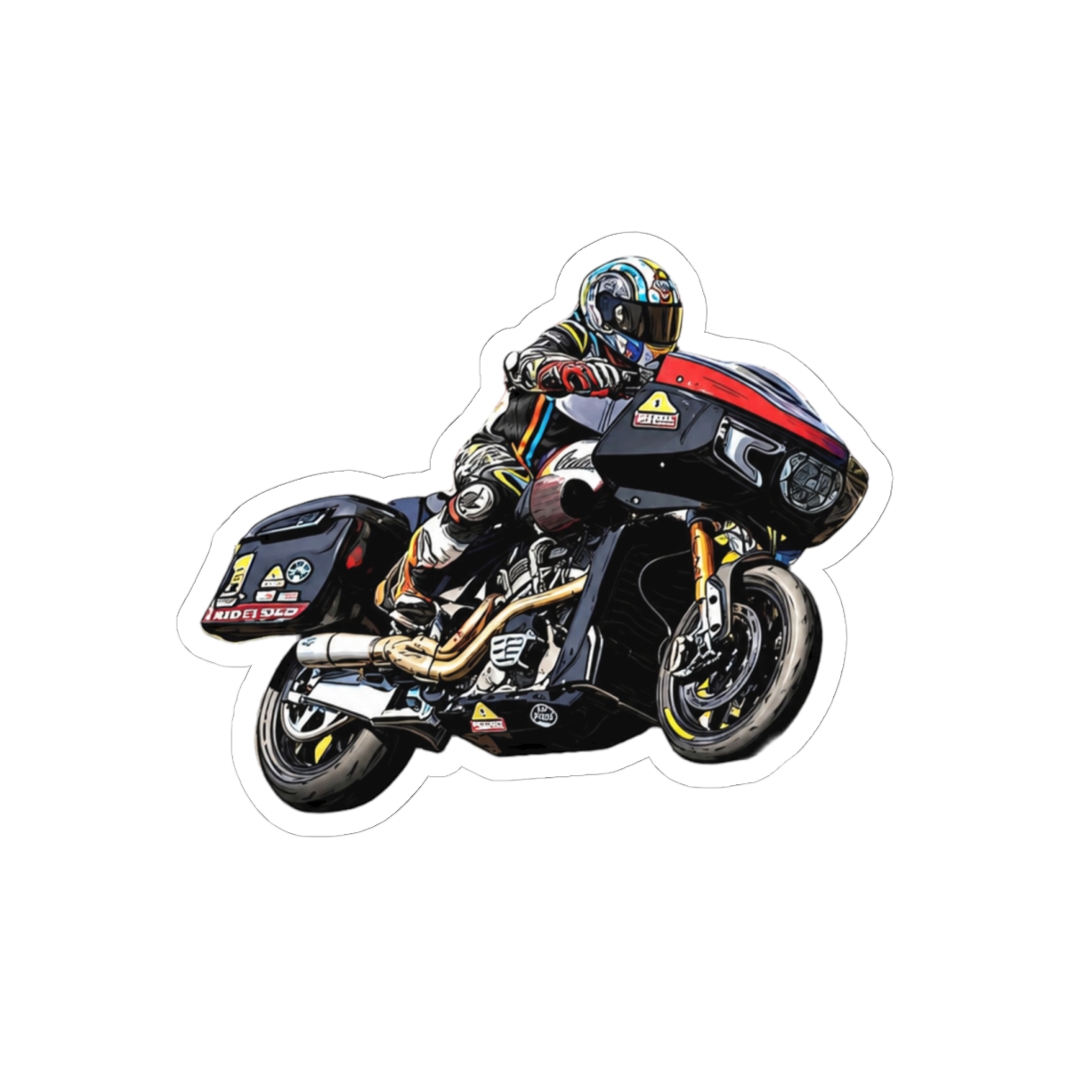 King of the Baggers Bold Biker Sticker | Touring Rally Vinyl Decal