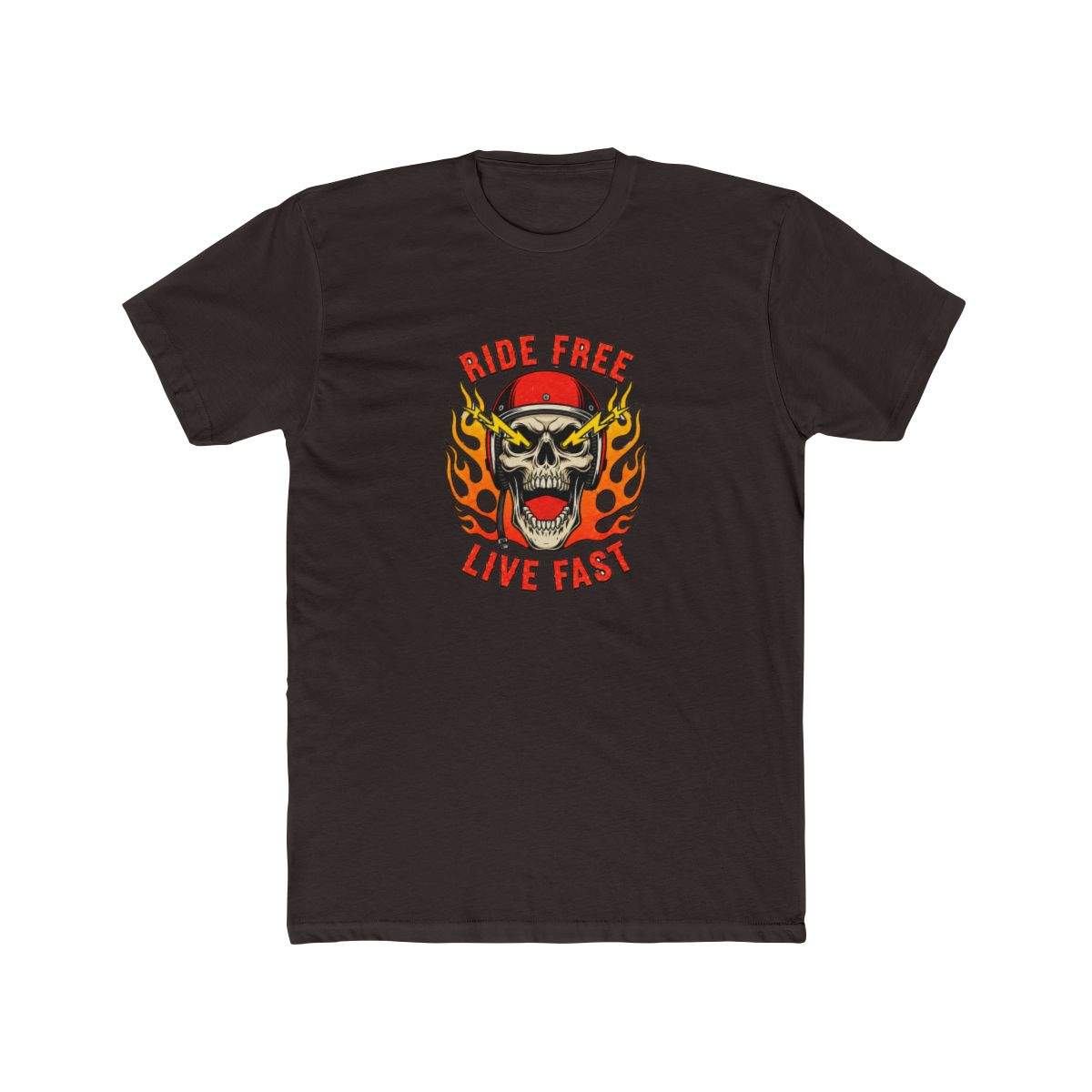 Harley Davidson Skull ride free live fast T Shirt
