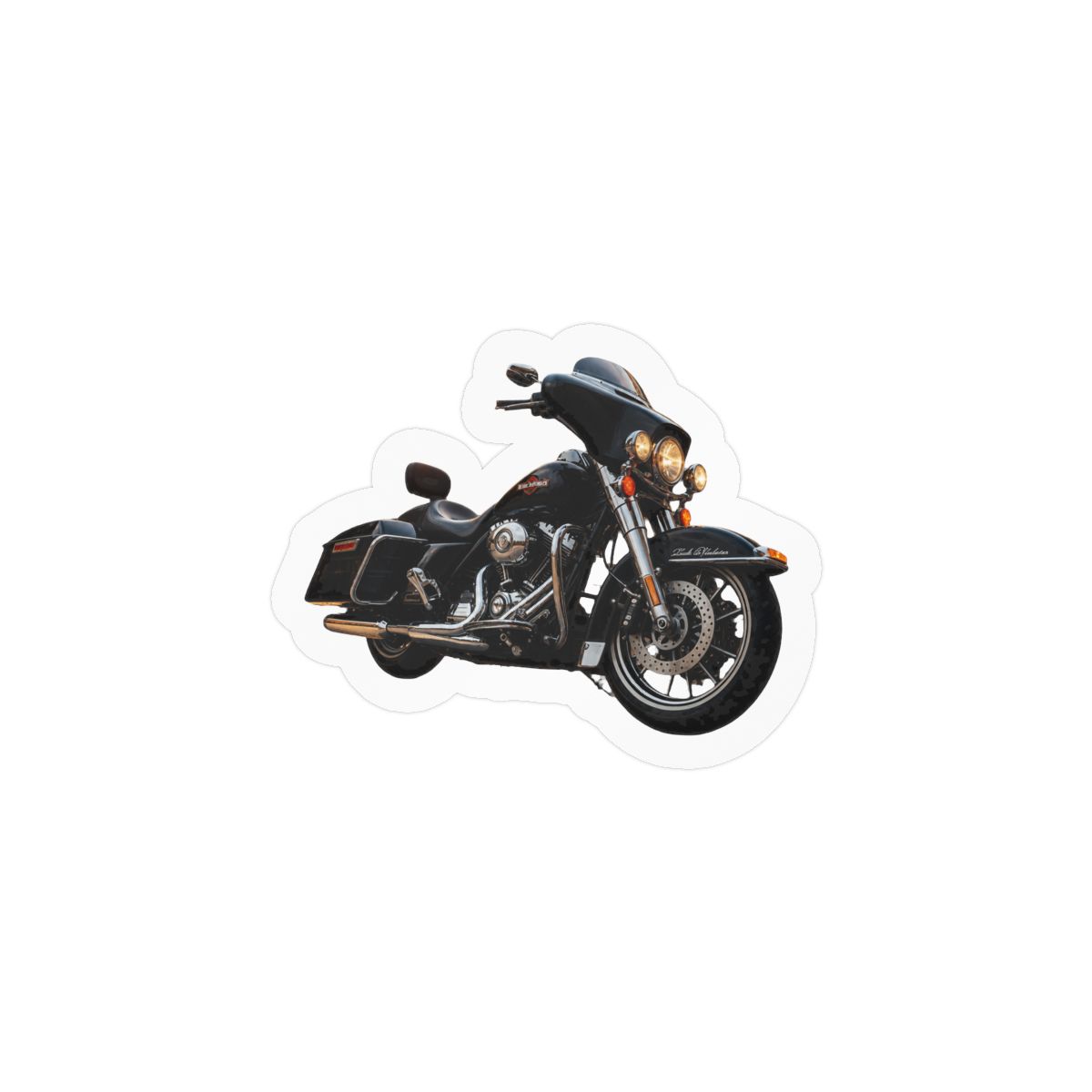 Electra Glide Motorcycle Sticker | Bold Vinyl Decal - alternate angle 1, merchandise