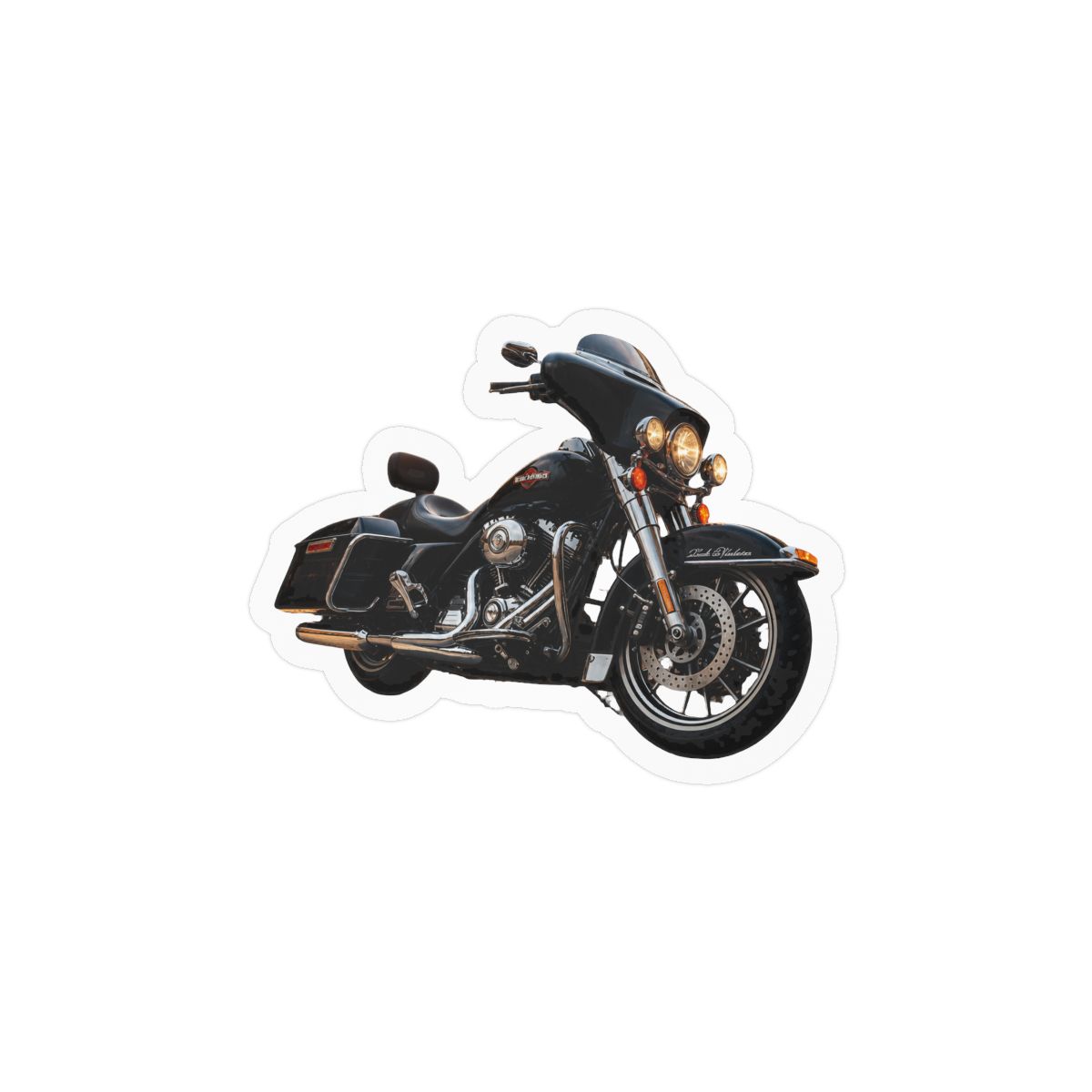 Electra Glide Motorcycle Sticker | Bold Vinyl Decal - alternate angle 2, merchandise